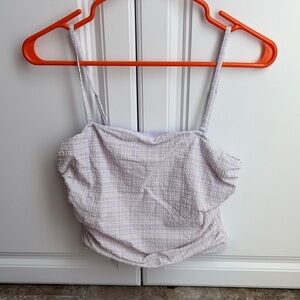 NWT lululemon Seersucker Check Strappy Tank Top — White | Women’s Size S